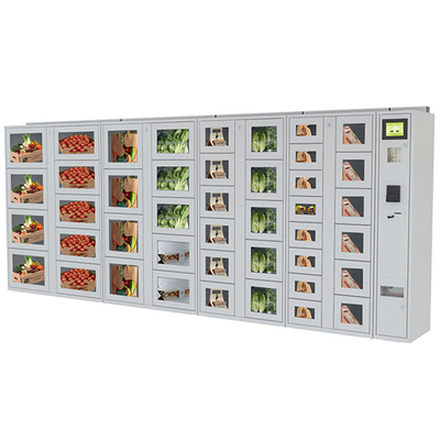 Indoor Outdoor 24 Hours Eggs Vending Lockers Keep Fresh Packed With Coolant System