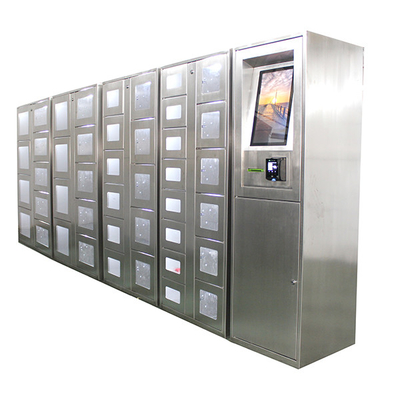 France Stainless Steel Vending Lockers With Credit Card Reader