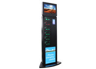 6 Secured Electronic Lockers Cell Phone Charging Kiosks for Airport / Train Station / Bus Station