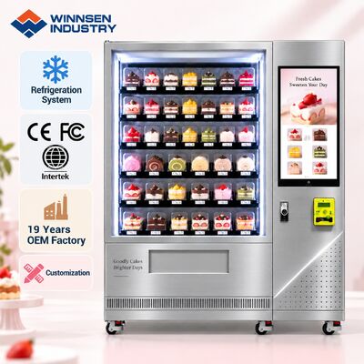 গুণমান Winnsen Automatic Cake Bread Vending Machine Cloud Management Remote Stock Alerts কারখানা