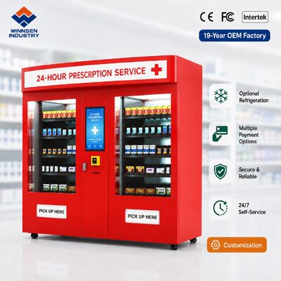 গুণমান Winnsen Campus Pharmacy Vending Machine 24H Medicine Dispenser for School Health Center কারখানা