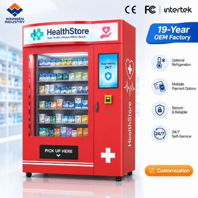 গুণমান Winnsen Hospital Pharmacy Vending Machine Self Service Medicine Dispenser Elevator Delivery for Emergency কারখানা
