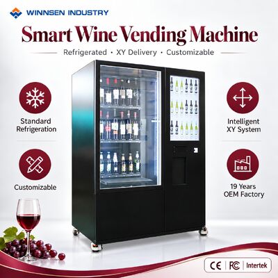 গুণমান Winnsen  Commercial Wine Vending Machine for Wine Shops Liquor Stores Retail Display Cooler কারখানা