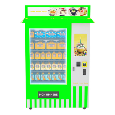 Refrigerated Cupcake Vending Machine Cooling System With Conveyor Belt Tray